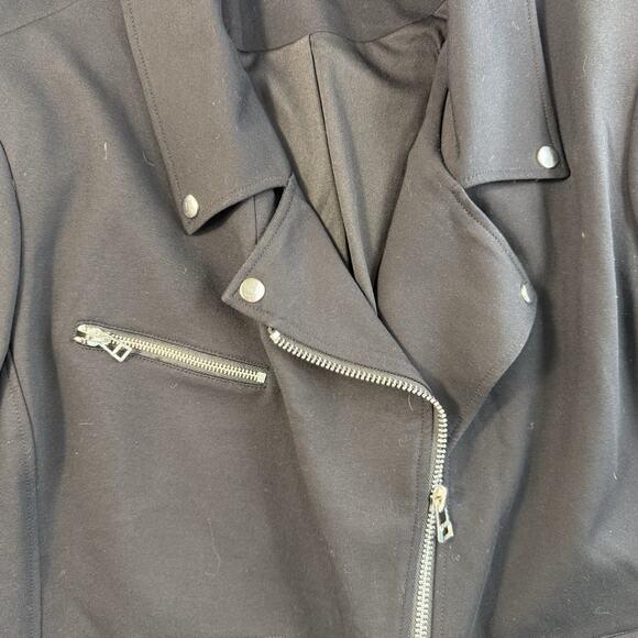 Torrid Rebel Wilson 1X Moto Jacket Black Grunge Punk Whimsigoth Emo Academia - Picture 4 of 11